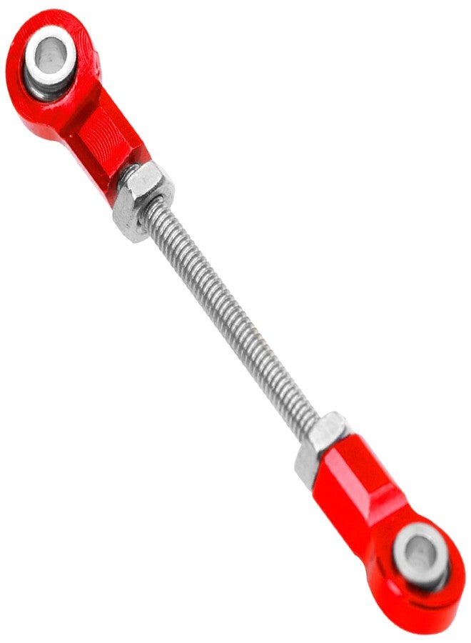 Vgoohobby Front Steering Link Rod Servo Link Linkages with 28T Servo Arm Compatible with WLtoys 1/28 K969 K979 K989 K999 P929 P939 Mini-Q Mini-Z RC Car (Red) - Image 3